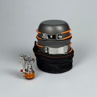 Portable cooking set