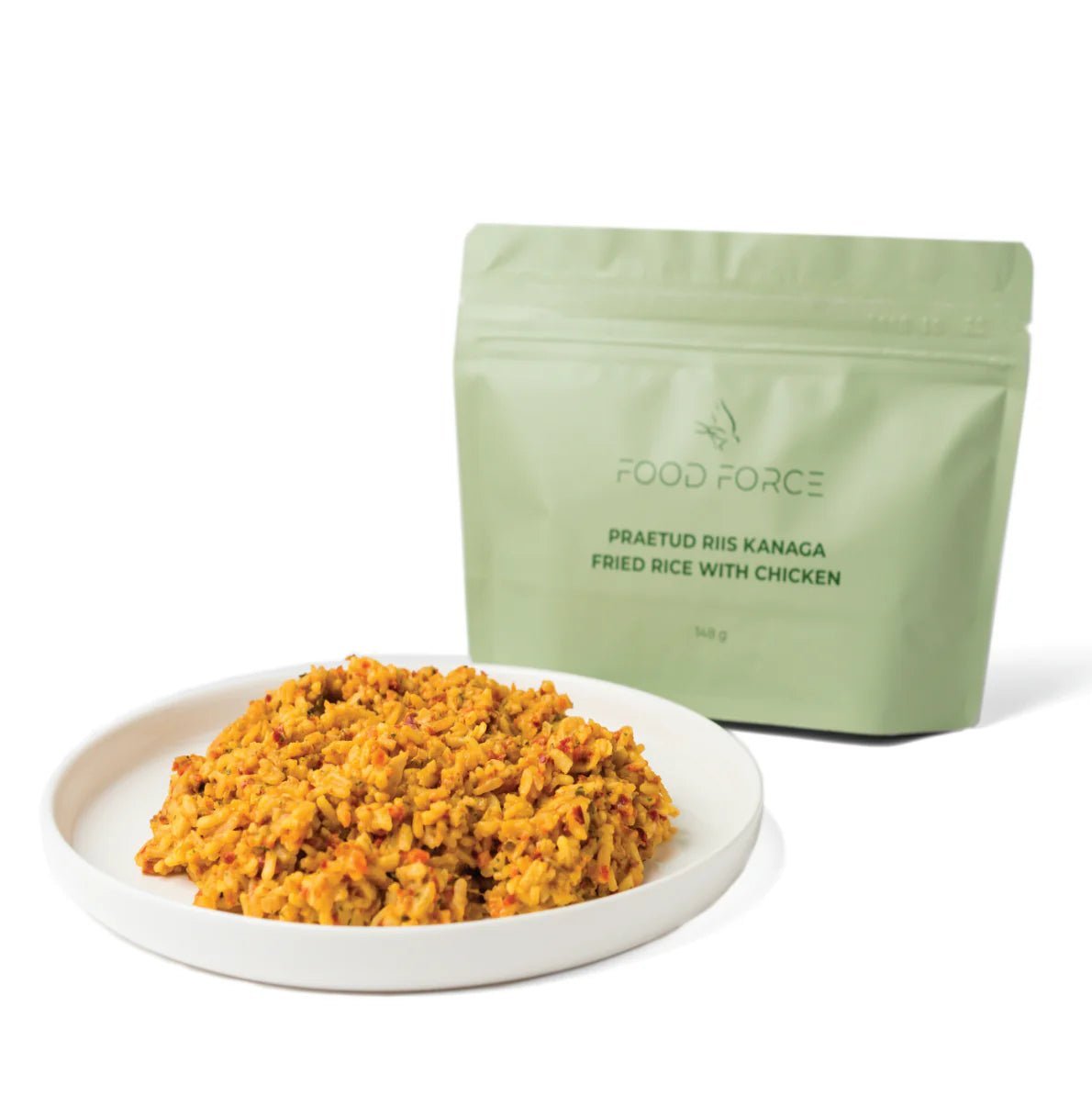 Praetud riis kanaga 148g - Crateful